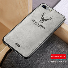 Load image into Gallery viewer, Ultra-thin Luxury Batman Christmas Deer Pattern Soft Silicone Colth Case For iPhone XS MAX XR X 6 6s 7 8 Plus Back Cover Coque