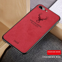 Load image into Gallery viewer, Ultra-thin Luxury Batman Christmas Deer Pattern Soft Silicone Colth Case For iPhone XS MAX XR X 6 6s 7 8 Plus Back Cover Coque