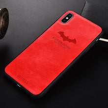 Load image into Gallery viewer, Ultra-thin Soft Silicone Leather Batman Pattern Phone Case For iPhone XS Max XR 6 6s 7 8 Plus X 10 Anti-knock Case Back Cover