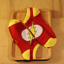 Load image into Gallery viewer, Marvel Comics Heroes General Socks Cartoon Superman Batman Boat Socks High Temperature Stitching Pattern Non-slip Casual Socks