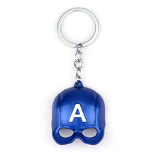 Load image into Gallery viewer, The Avengers Captain America Keychain Superhero Star Shield Pendant Keyring Car Key Chain Accessories Batman Marvel Key Chains
