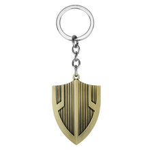 Load image into Gallery viewer, The Avengers Captain America Keychain Superhero Star Shield Pendant Keyring Car Key Chain Accessories Batman Marvel Key Chains