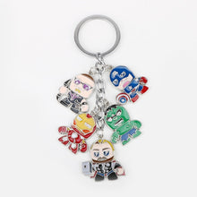Load image into Gallery viewer, The Avengers Captain America Keychain Superhero Star Shield Pendant Keyring Car Key Chain Accessories Batman Marvel Key Chains