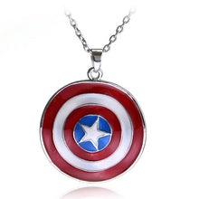 Load image into Gallery viewer, The Avengers Captain America Keychain Superhero Star Shield Pendant Keyring Car Key Chain Accessories Batman Marvel Key Chains