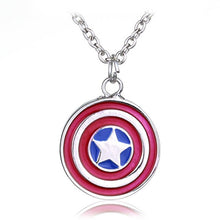 Load image into Gallery viewer, The Avengers Captain America Keychain Superhero Star Shield Pendant Keyring Car Key Chain Accessories Batman Marvel Key Chains