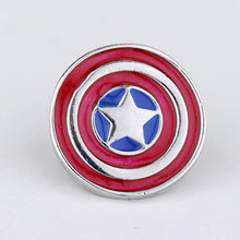 Load image into Gallery viewer, The Avengers Captain America Keychain Superhero Star Shield Pendant Keyring Car Key Chain Accessories Batman Marvel Key Chains
