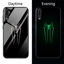 Load image into Gallery viewer, Marvel Venom  Luminous Glass Case For Huawei P20 P 20 Pro Lite Black Panther iron Man Phone Cover Coque