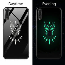 Load image into Gallery viewer, Marvel Venom  Luminous Glass Case For Huawei P20 P 20 Pro Lite Black Panther iron Man Phone Cover Coque