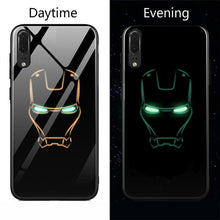 Load image into Gallery viewer, Marvel Venom  Luminous Glass Case For Huawei P20 P 20 Pro Lite Black Panther iron Man Phone Cover Coque