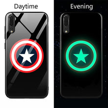 Load image into Gallery viewer, Marvel Venom  Luminous Glass Case For Huawei P20 P 20 Pro Lite Black Panther iron Man Phone Cover Coque