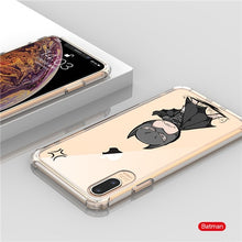 Load image into Gallery viewer, Marvel Cartoon Patterned Phone Case Iron Man Soft TPU Transparent Anti-knock Phone Back Cover Case For iPhone X XR XS Max Coque