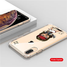 Load image into Gallery viewer, Marvel Cartoon Patterned Phone Case Iron Man Soft TPU Transparent Anti-knock Phone Back Cover Case For iPhone X XR XS Max Coque