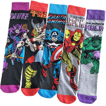 Load image into Gallery viewer, Avengers Marvel Cartoon Socks Batman Superman Casual Socks
