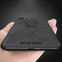 Load image into Gallery viewer, Ultra-thin Iron Man Cloth Soft Silicone Phone Case For iPhone Xs Max 6 6s 7 8 Plus X XR Marvel Spiderman Back Cover Coque