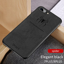 Load image into Gallery viewer, Ultra-thin Iron Man Cloth Soft Silicone Phone Case For iPhone Xs Max 6 6s 7 8 Plus X XR Marvel Spiderman Back Cover Coque