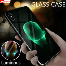 Load image into Gallery viewer, Luxury Luminous Tempered Glass Case For iphone 8 7 6 6s Plus Marvel DC Comics Batman Phone Cover For iphone X Xr Xs Max Coque