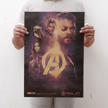 Load image into Gallery viewer, mling 1PC 51.5x36cm Movie Marvel Series Poster Avengers Infinity War Retro Poster Wall Stickers  For Living Room Home Decoration