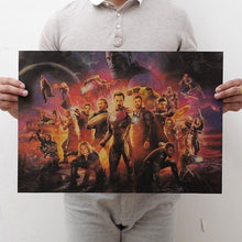 Load image into Gallery viewer, mling 1PC 51.5x36cm Movie Marvel Series Poster Avengers Infinity War Retro Poster Wall Stickers  For Living Room Home Decoration