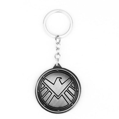 Marvel Avengers Aegis Bureau Keychain Agents Of Shield Key Chain Ring Holder Car Accessories Souvenirs Movie Gift Keyring