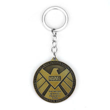 Load image into Gallery viewer, Marvel Avengers Aegis Bureau Keychain Agents Of Shield Key Chain Ring Holder Car Accessories Souvenirs Movie Gift Keyring