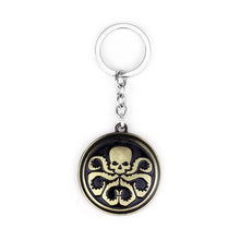 Load image into Gallery viewer, Marvel Avengers Aegis Bureau Keychain Agents Of Shield Key Chain Ring Holder Car Accessories Souvenirs Movie Gift Keyring