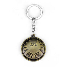 Load image into Gallery viewer, Marvel Avengers Aegis Bureau Keychain Agents Of Shield Key Chain Ring Holder Car Accessories Souvenirs Movie Gift Keyring