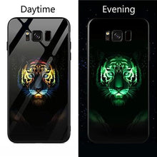 Load image into Gallery viewer, Marvel Captain America Luminous Glass Phone Case For Samsung Galaxy Note 8 9 s8 s9 s10 Plus Avengers Back Cover Fundas Coque