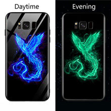 Load image into Gallery viewer, Marvel Captain America Luminous Glass Phone Case For Samsung Galaxy Note 8 9 s8 s9 s10 Plus Avengers Back Cover Fundas Coque