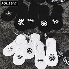 Load image into Gallery viewer, superman funny socks men popsocket capitana marvel cerw meias summer Cotton Sock short corap Super hero socks cool cartoon